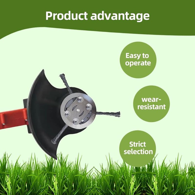 رأس تقليم الأسلاك الفولاذية المكون من 6 شفرات بديل لتقليم الحشائش الكهربائي اللاسلكي باستخدام الخيط - Image 3